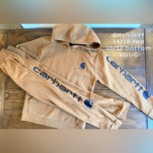 Carhartt Brown Hoodie and Joggers Set